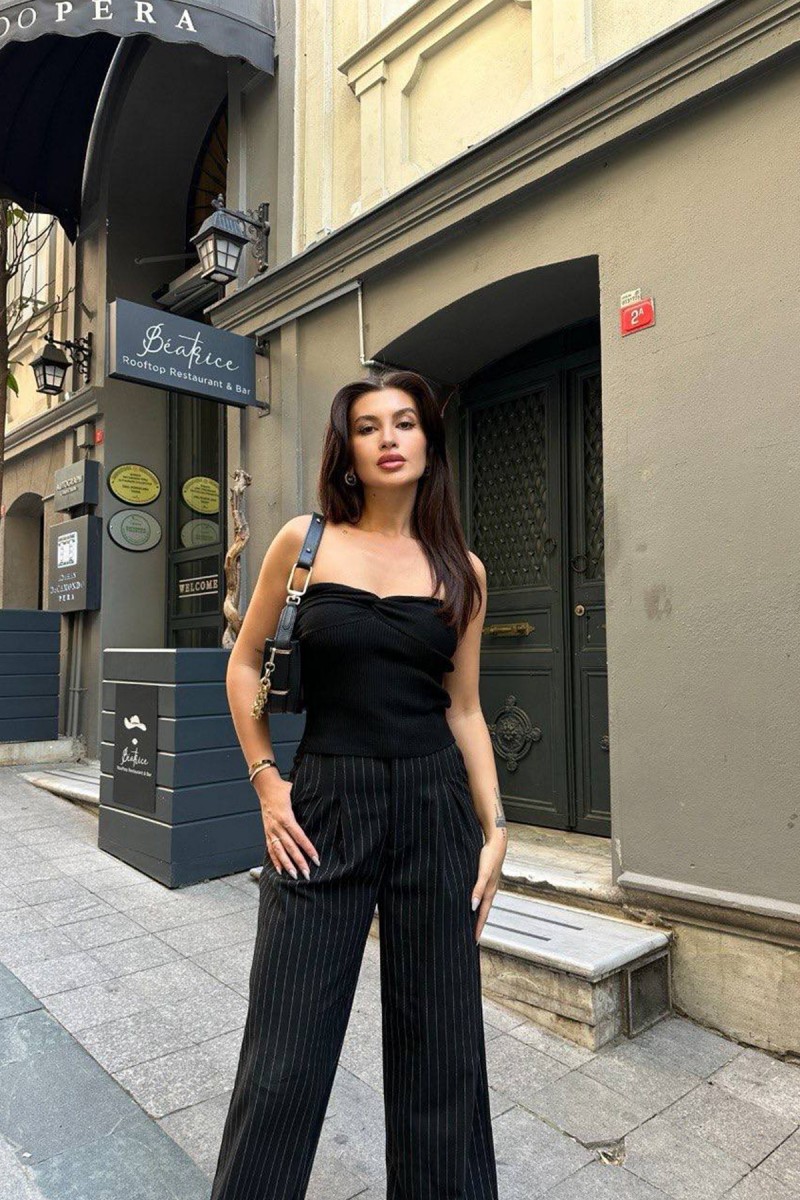 Kadın Bustier Üst - Emily - Siyah