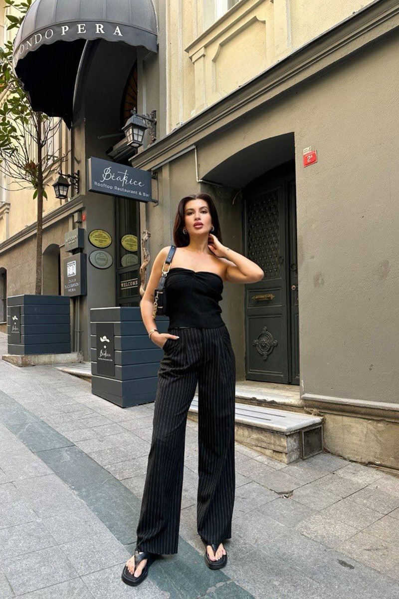 Kadın Bustier Üst - Emily - Siyah