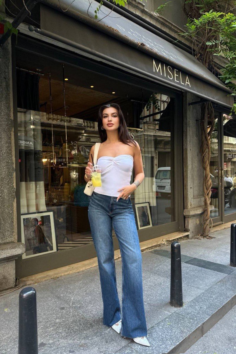 Womens Bustier Top - Emily - White