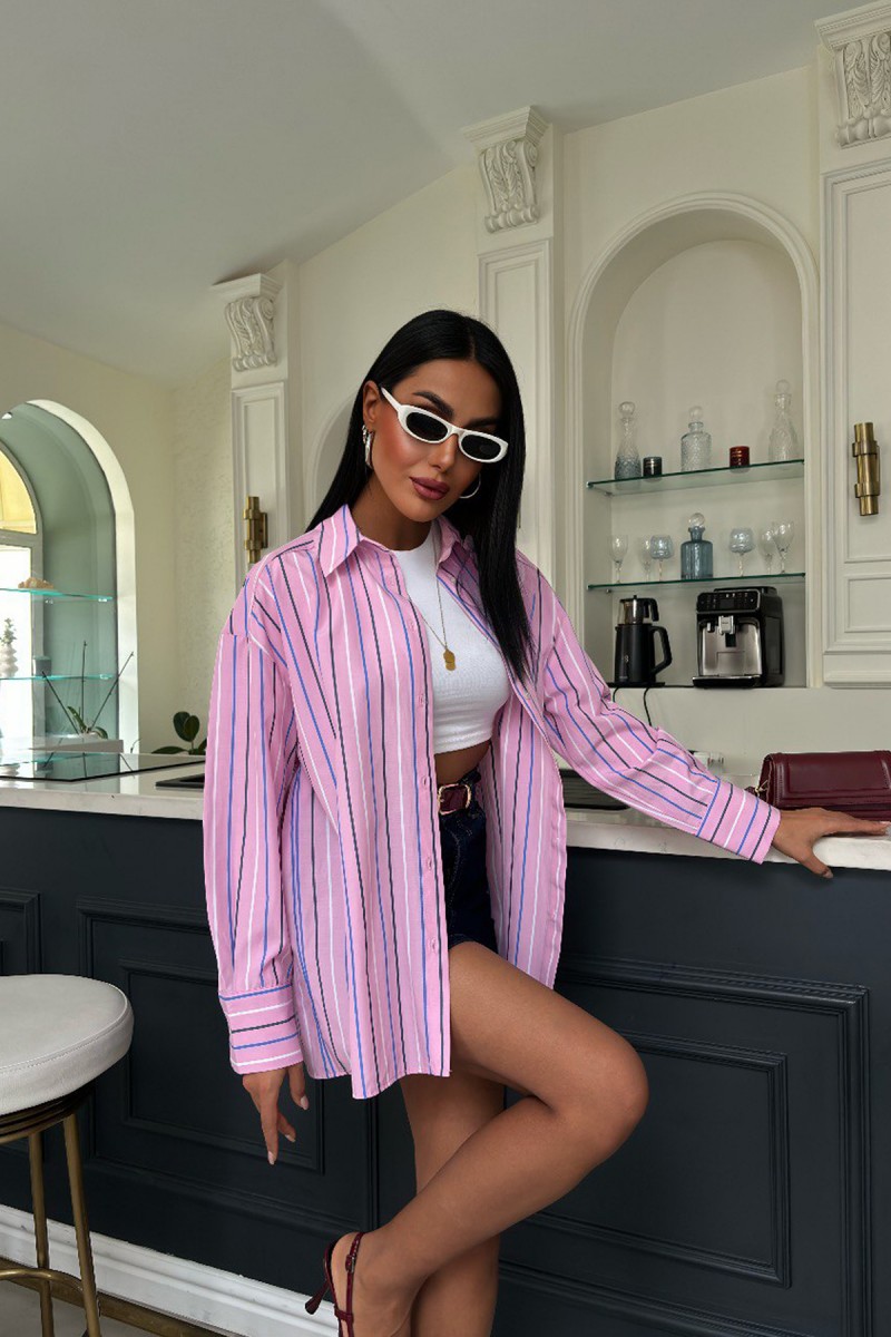 Kadın Gömlek - Çizgili - Stella