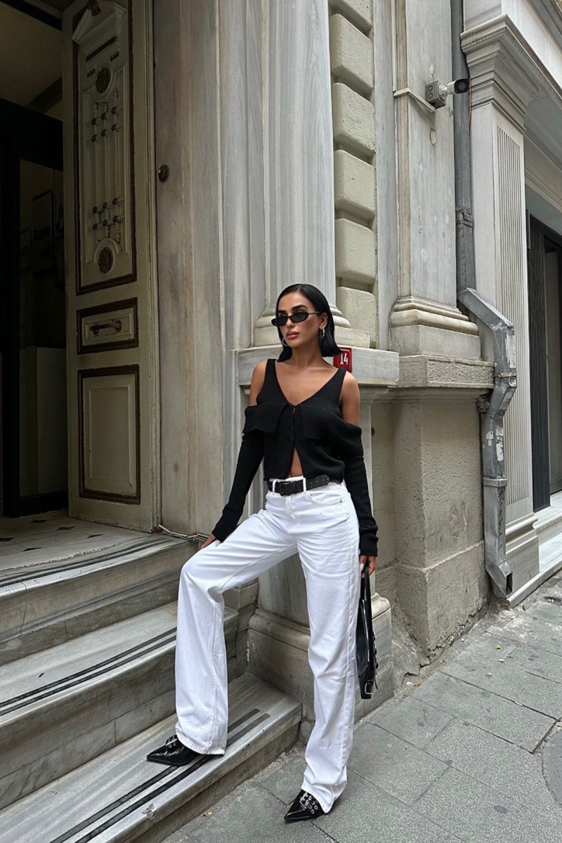 Kadın Hırka - İris - Siyah