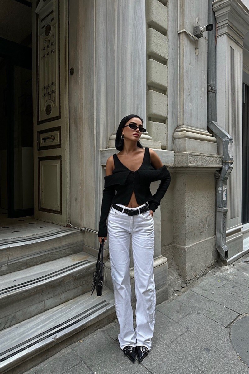 Kadın Hırka - İris - Siyah