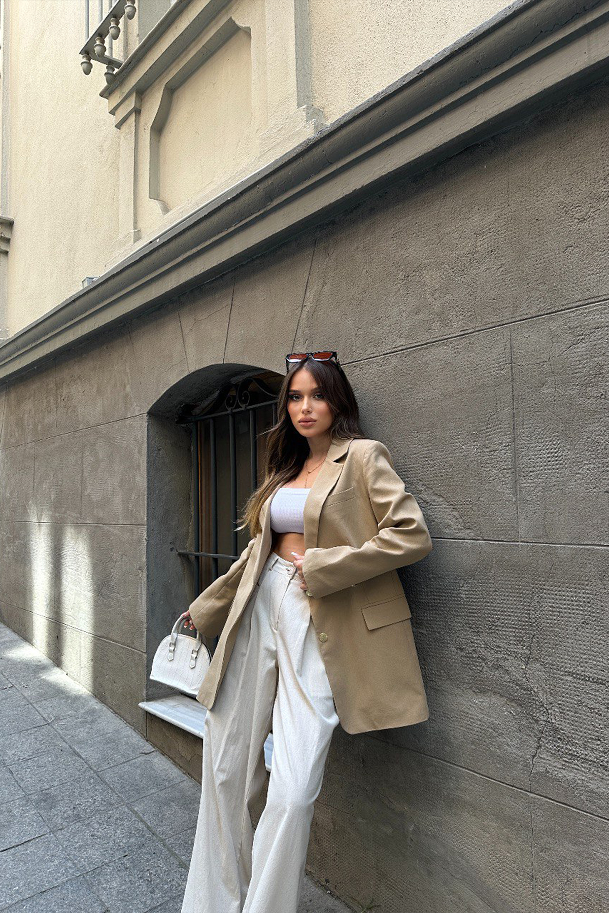 Kadın Blazer Ceket - Marta - Bej