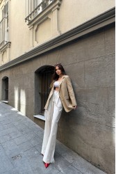 Kadın Blazer Ceket - Marta - Bej