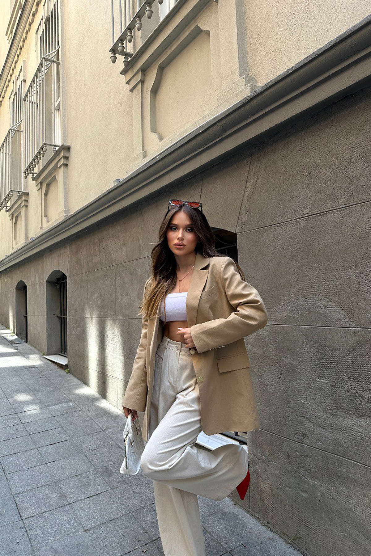 Kadın Blazer Ceket - Marta - Bej