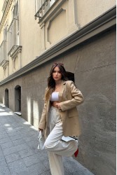 Kadın Blazer Ceket - Marta - Bej