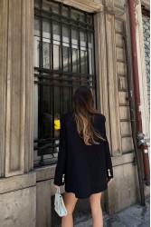 Kadın Blazer Ceket - Marta - Siyah