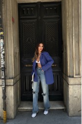 Kadın Blazer Ceket - Marta - Mavi