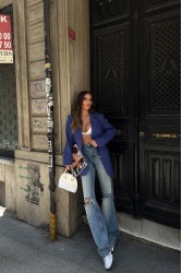 Kadın Blazer Ceket - Marta - Mavi