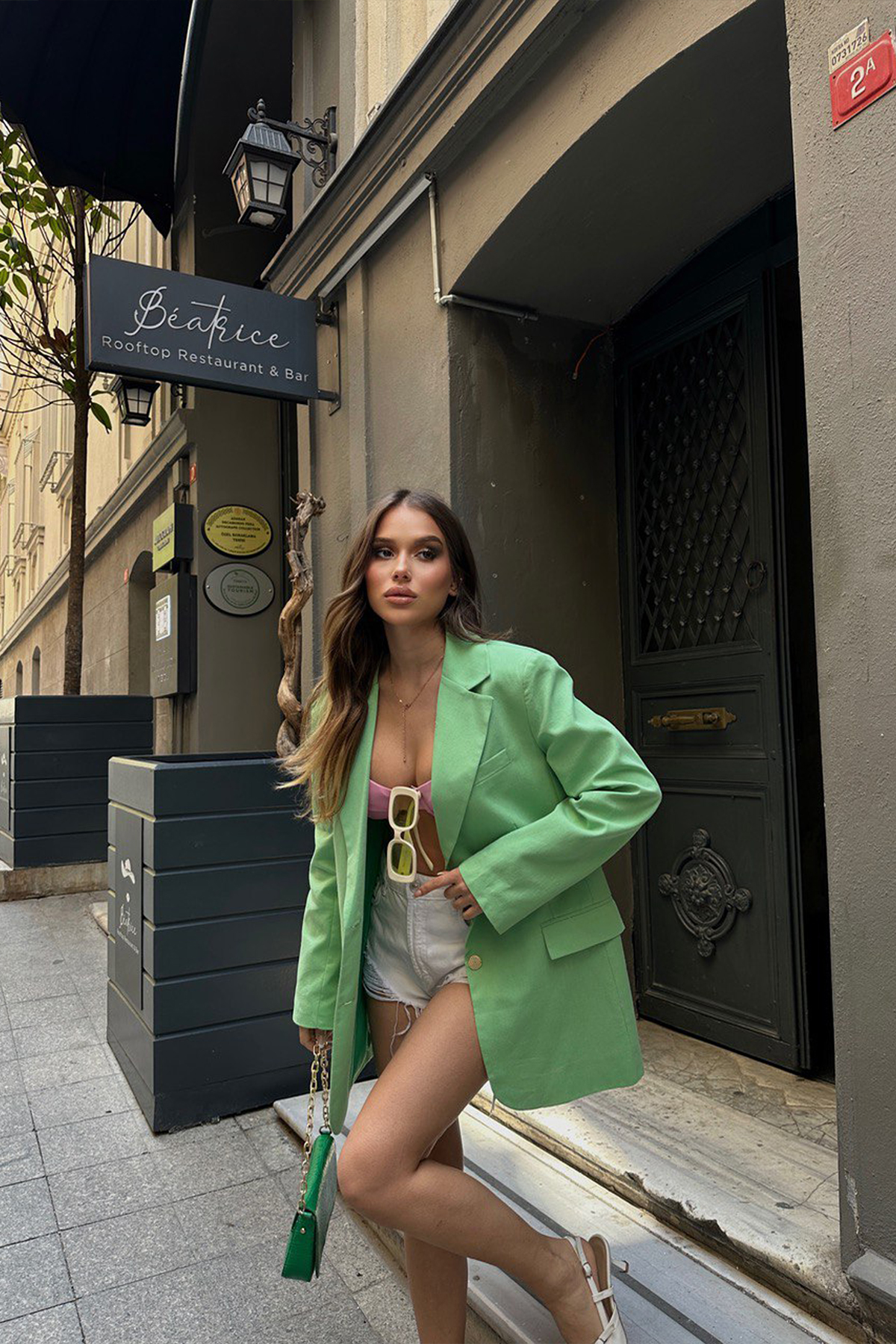 Kadın Blazer Ceket - Marta - Yeşil