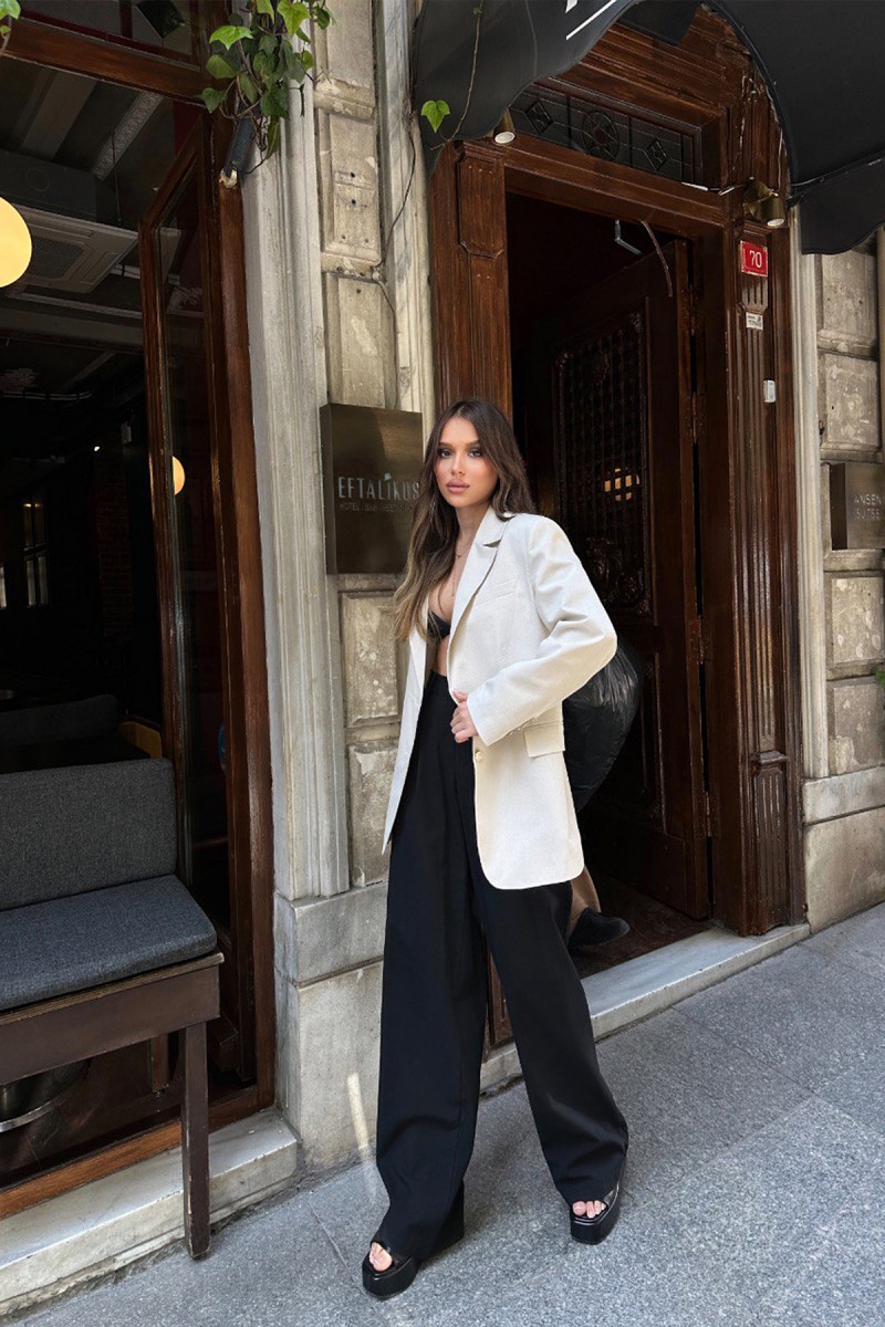 Kadın Blazer Ceket - Marta - Beyaz