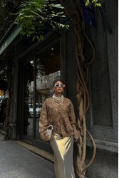 Kadın Bomber Ceket - Payet - Lisa - Sarı