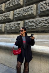 Kadın Blazer Ceket - Rose - Siyah