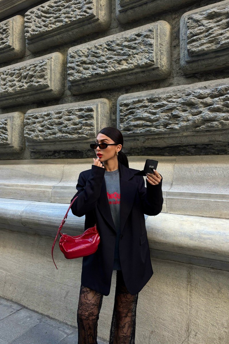 Kadın Blazer Ceket - Rose - Siyah