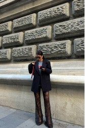 Kadın Blazer Ceket - Rose - Siyah