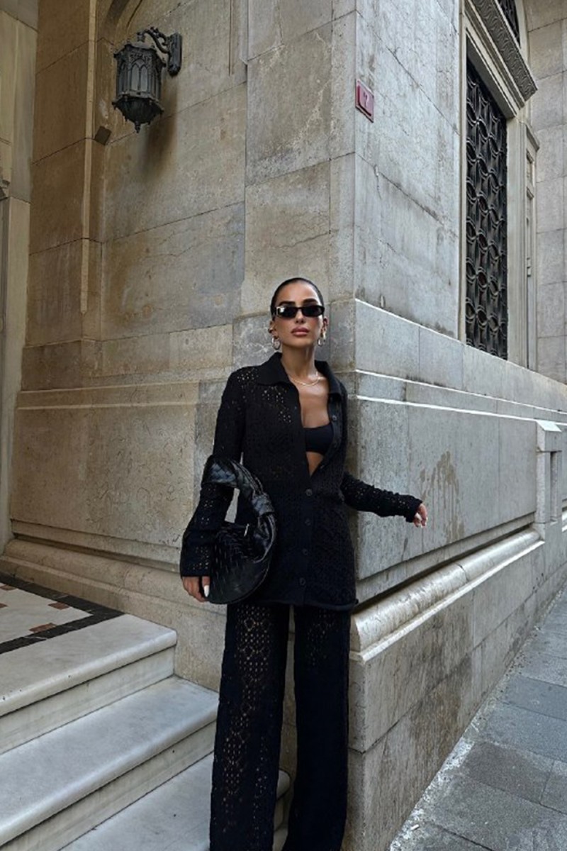 Kadın Takım - Triko - Daisy - Siyah