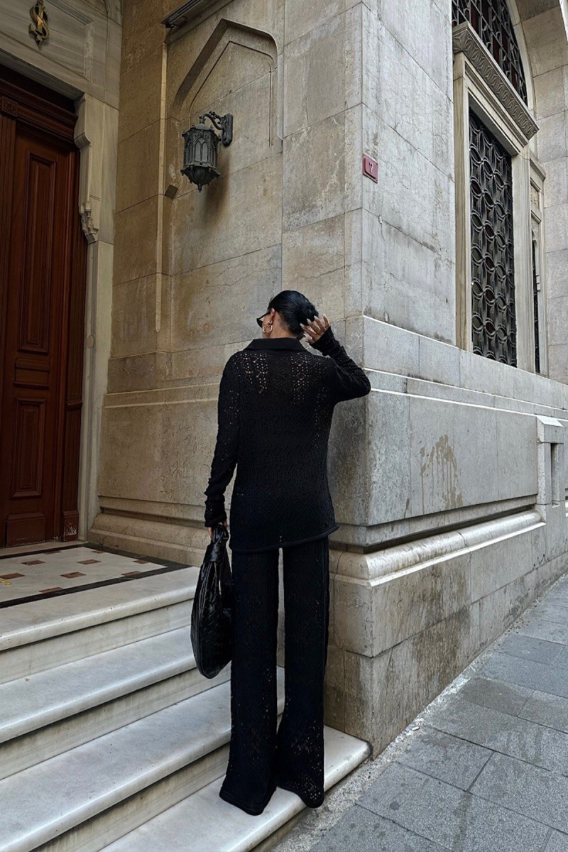 Kadın Takım - Triko - Daisy - Siyah