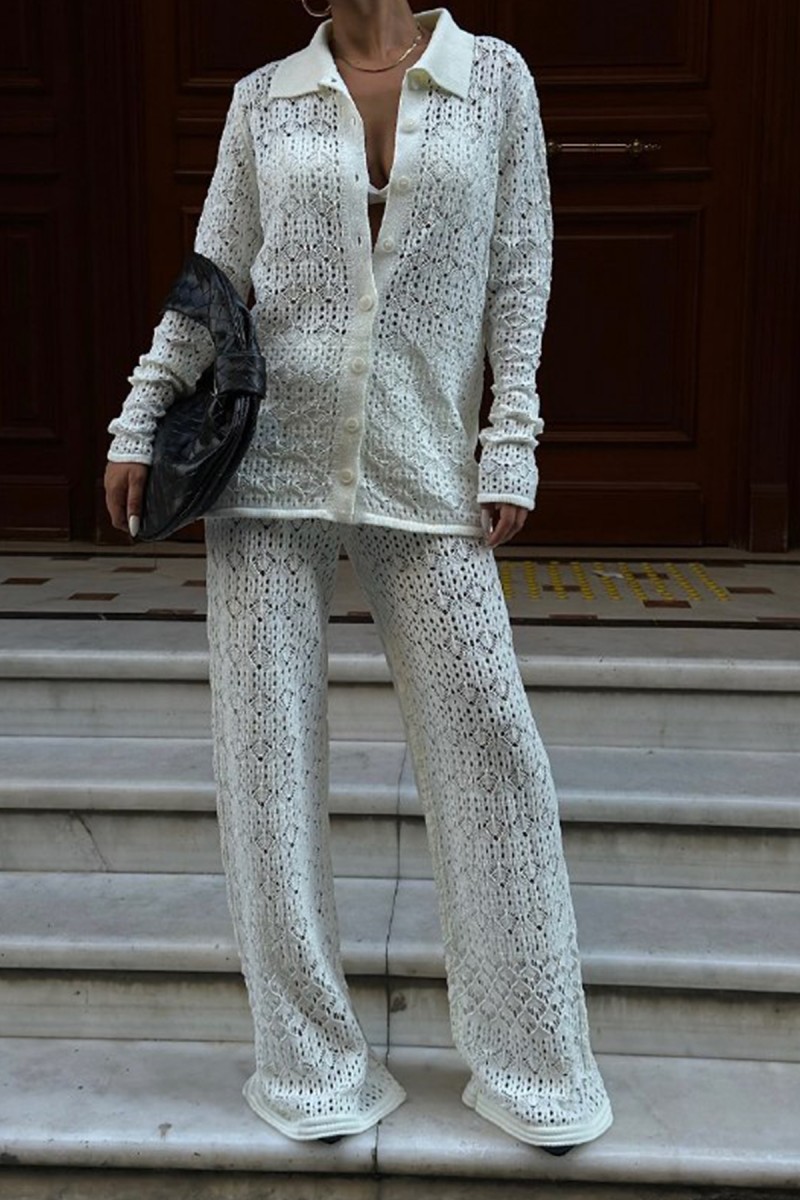 Kadın Takım - Triko - Daisy - Beyaz