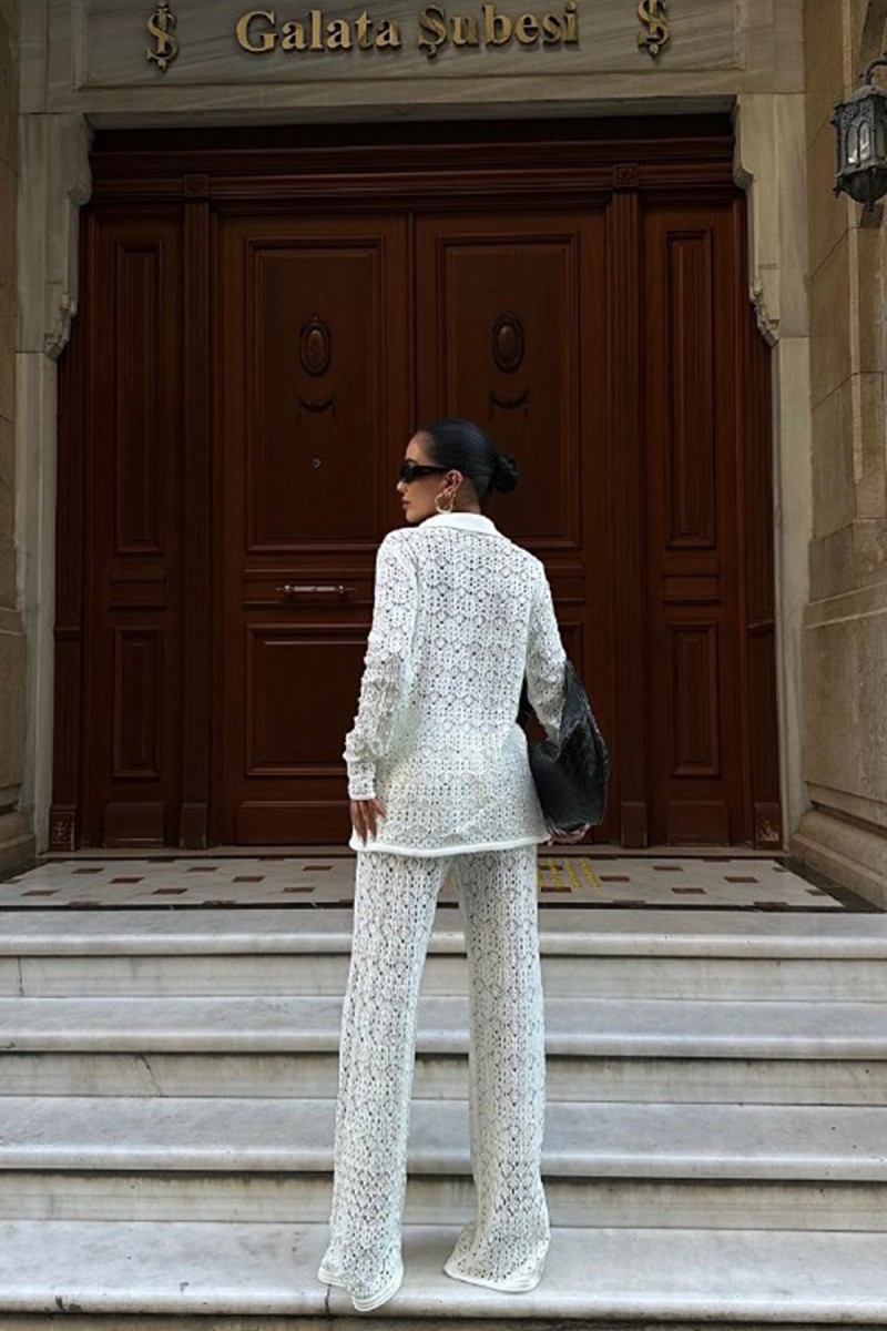 Kadın Takım - Triko - Daisy - Beyaz