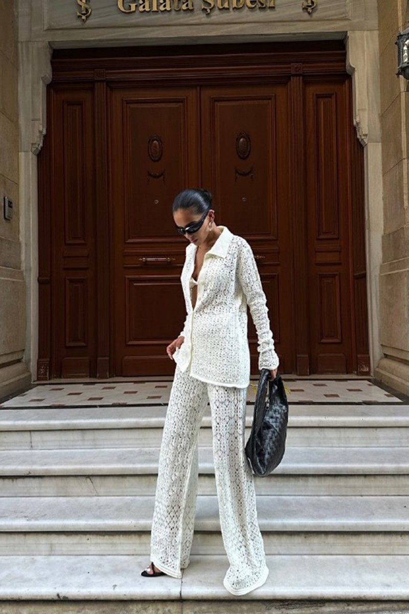 Kadın Takım - Triko - Daisy - Beyaz