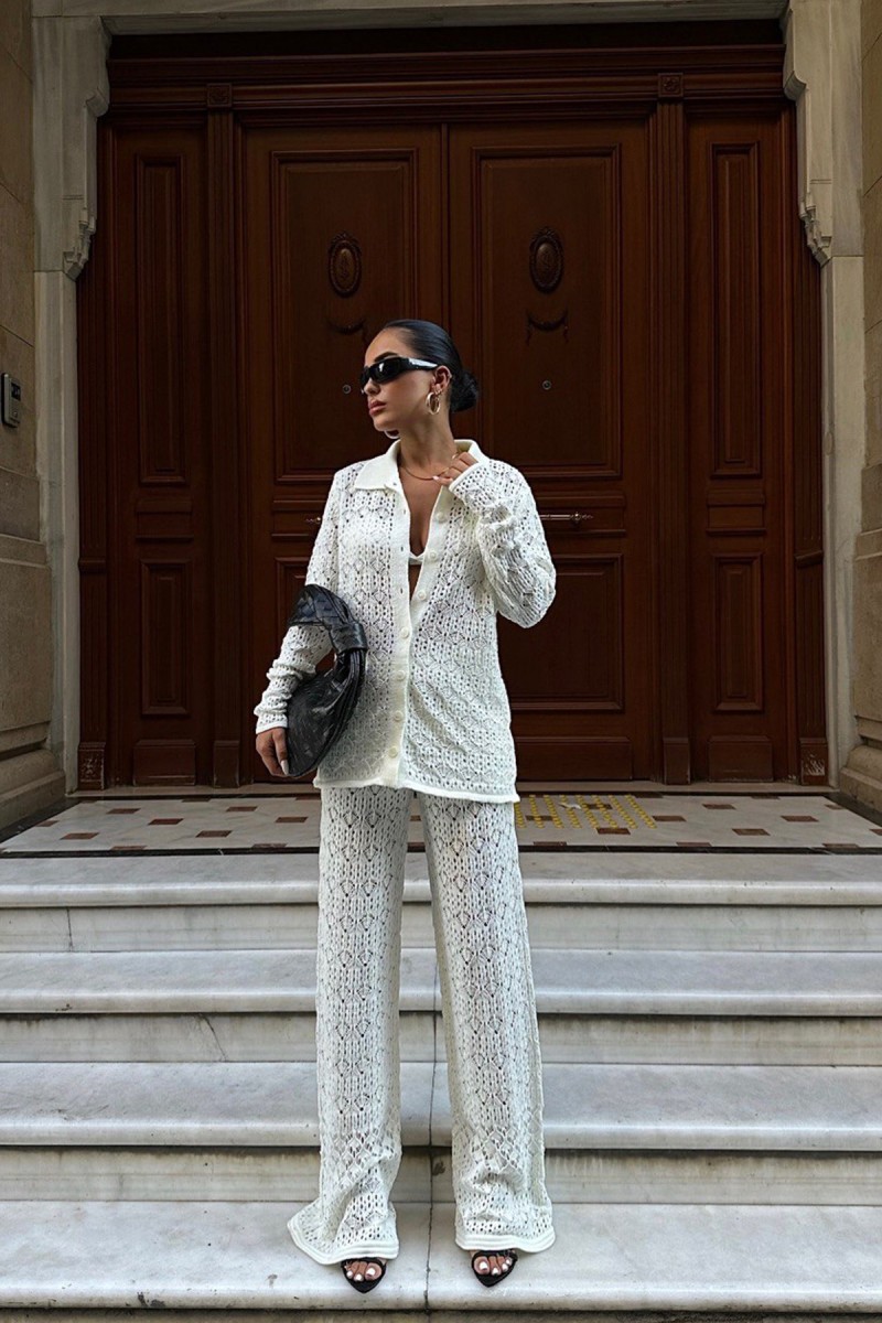 Kadın Takım - Triko - Daisy - Beyaz