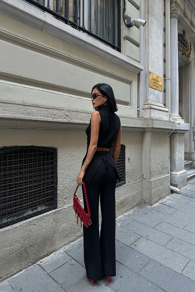 Kadın Takım - Kuşaklı - İvy - Siyah