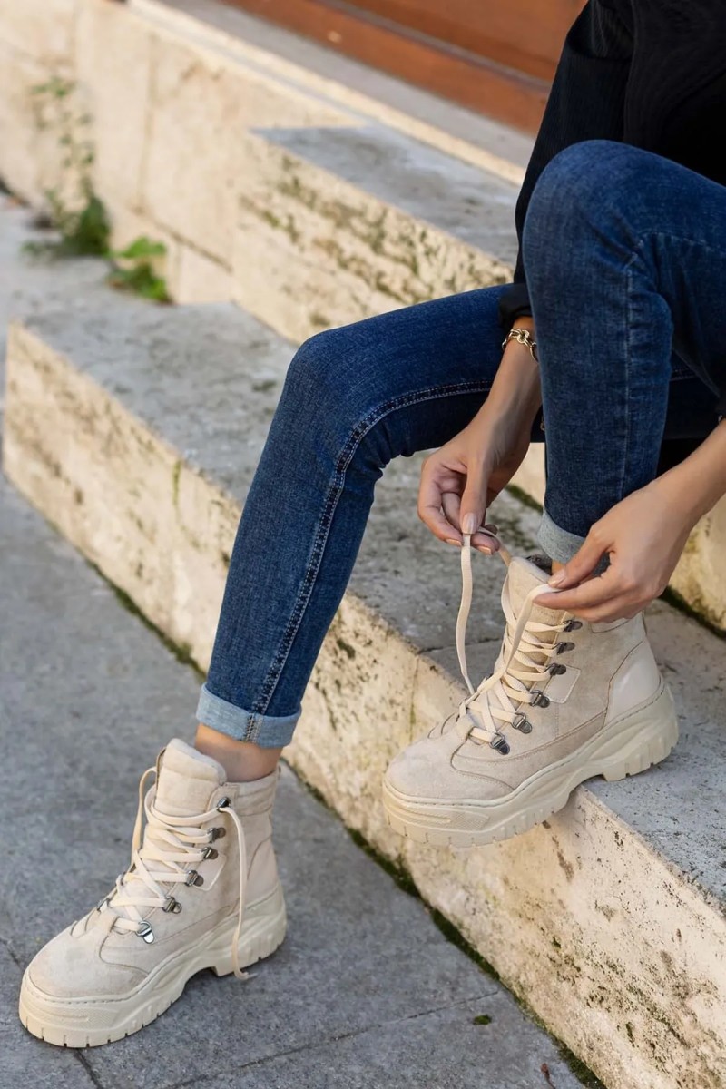 Kadın Bot - Bej - DS.0LNA