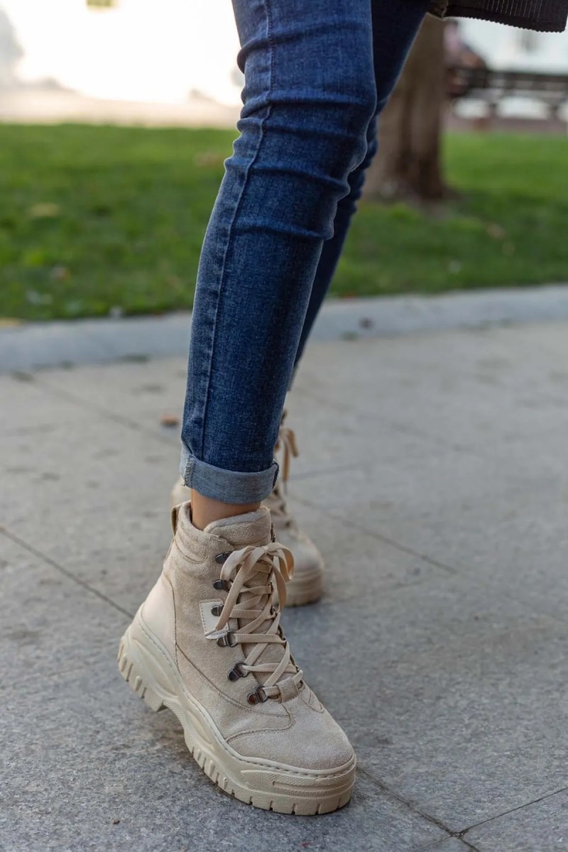 Kadın Bot - Bej - DS.0LNA