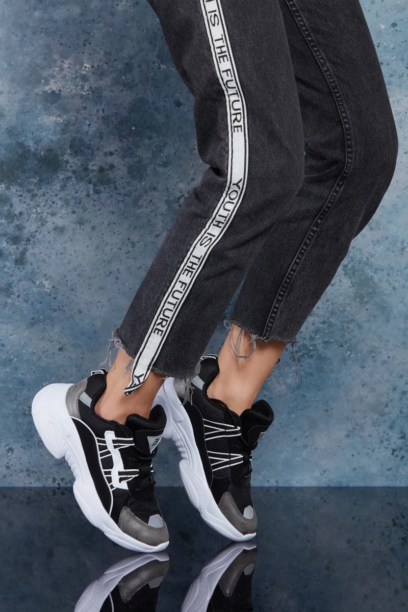 Kadın Sneaker - Siyah Beyaz - DS3.5156