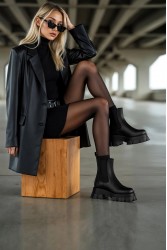 Kadın Bot - Siyah - DS Aspen