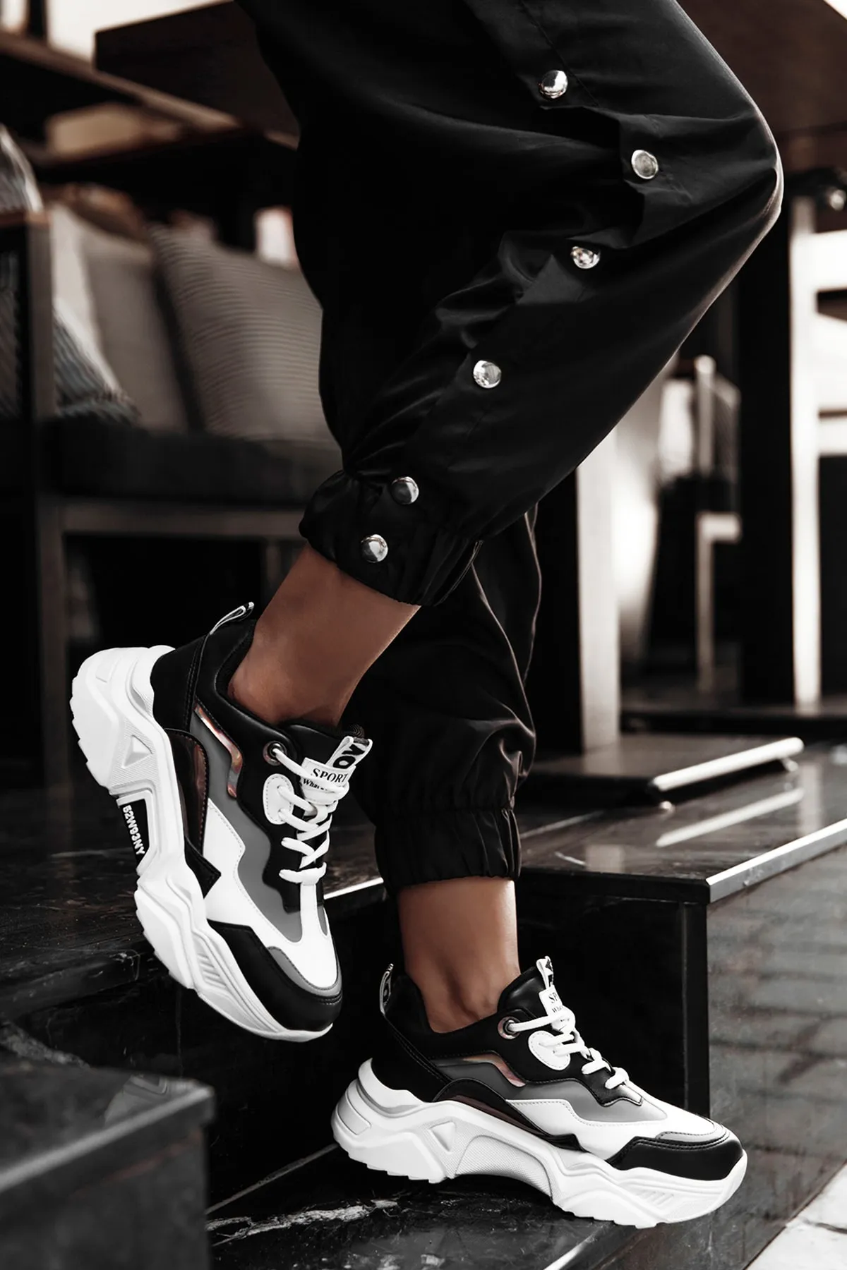 Kadın Sneaker - Siyah Gri - DS.PMD239K2110