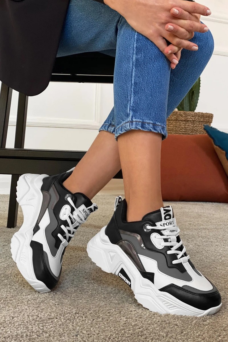 Kadın Sneaker - Siyah Gri - DS.PMD239K2110