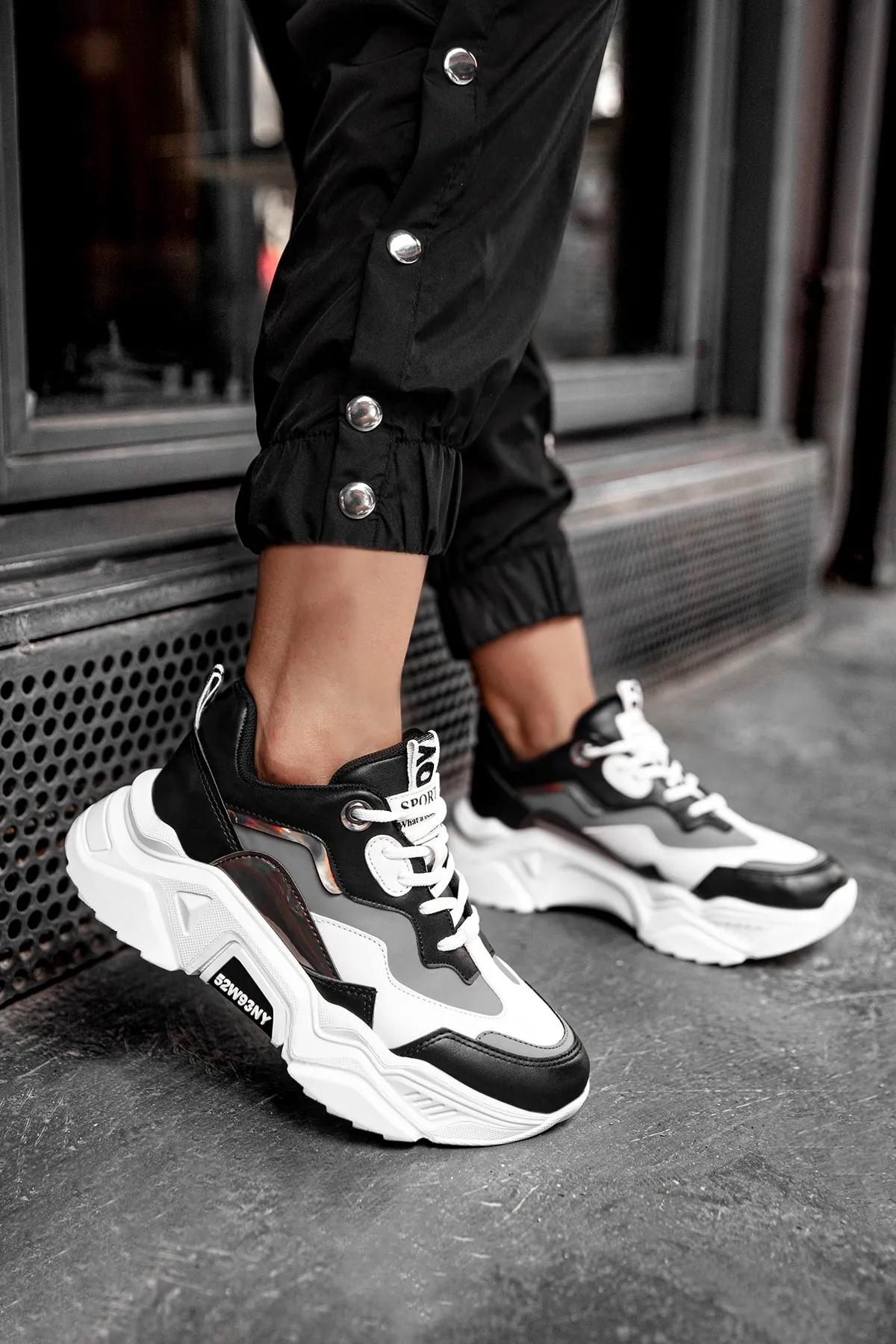Kadın Sneaker - Siyah Gri - DS.PMD239K2110