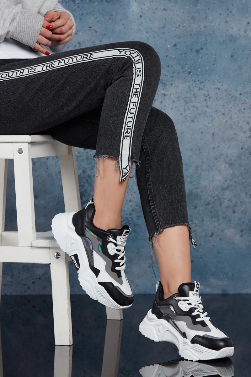 Kadın Sneaker - Siyah Gri - DS.PMD239K2110