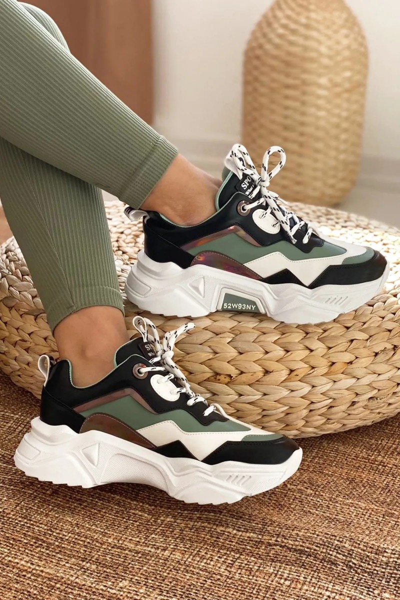 Kadın Sneaker - Beyaz Siyah - DS.PMD239K2110