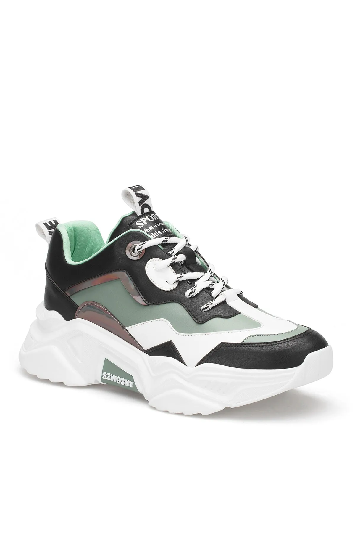 Kadın Sneaker - Beyaz Siyah - DS.PMD239K2110