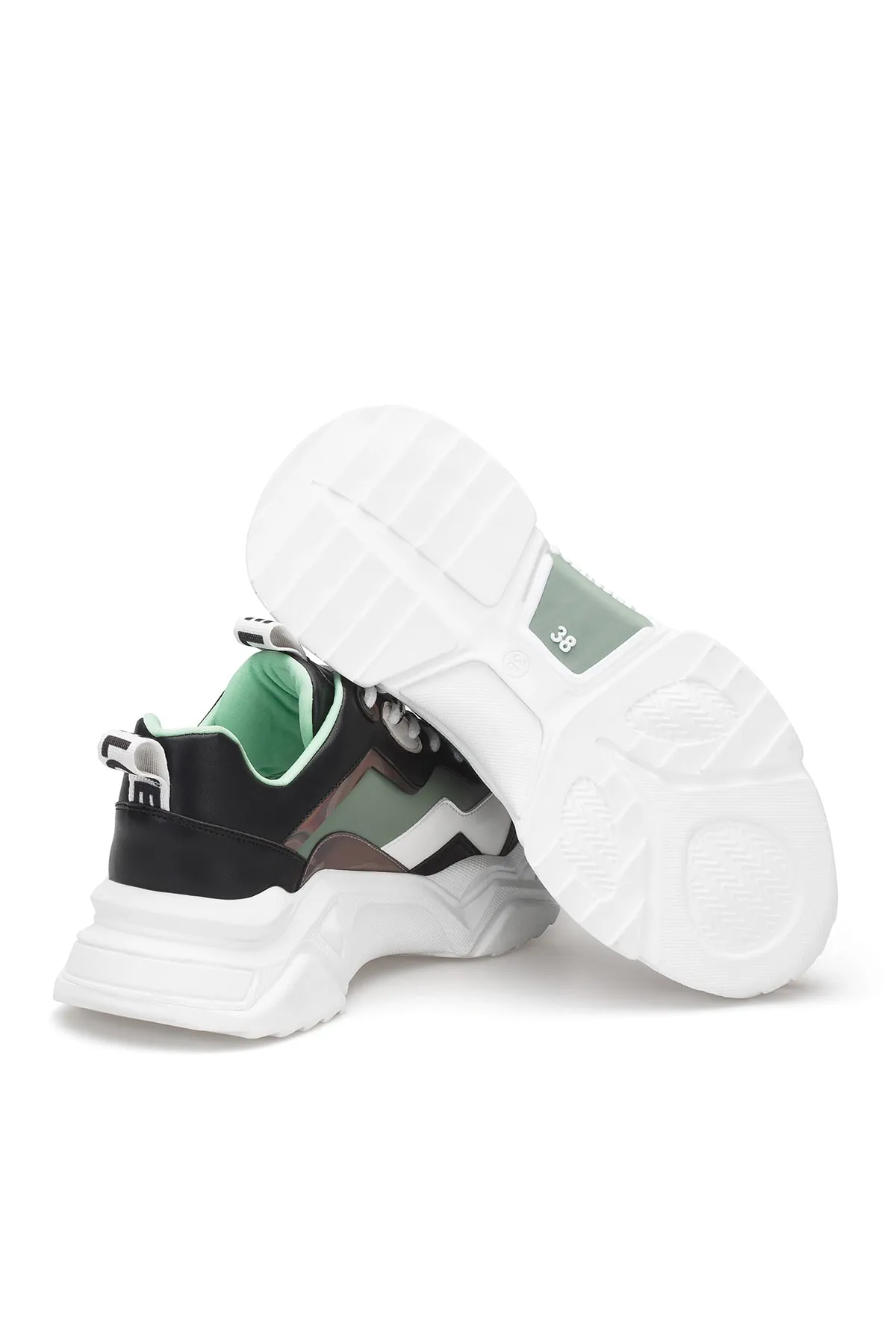 Kadın Sneaker - Beyaz Siyah - DS.PMD239K2110