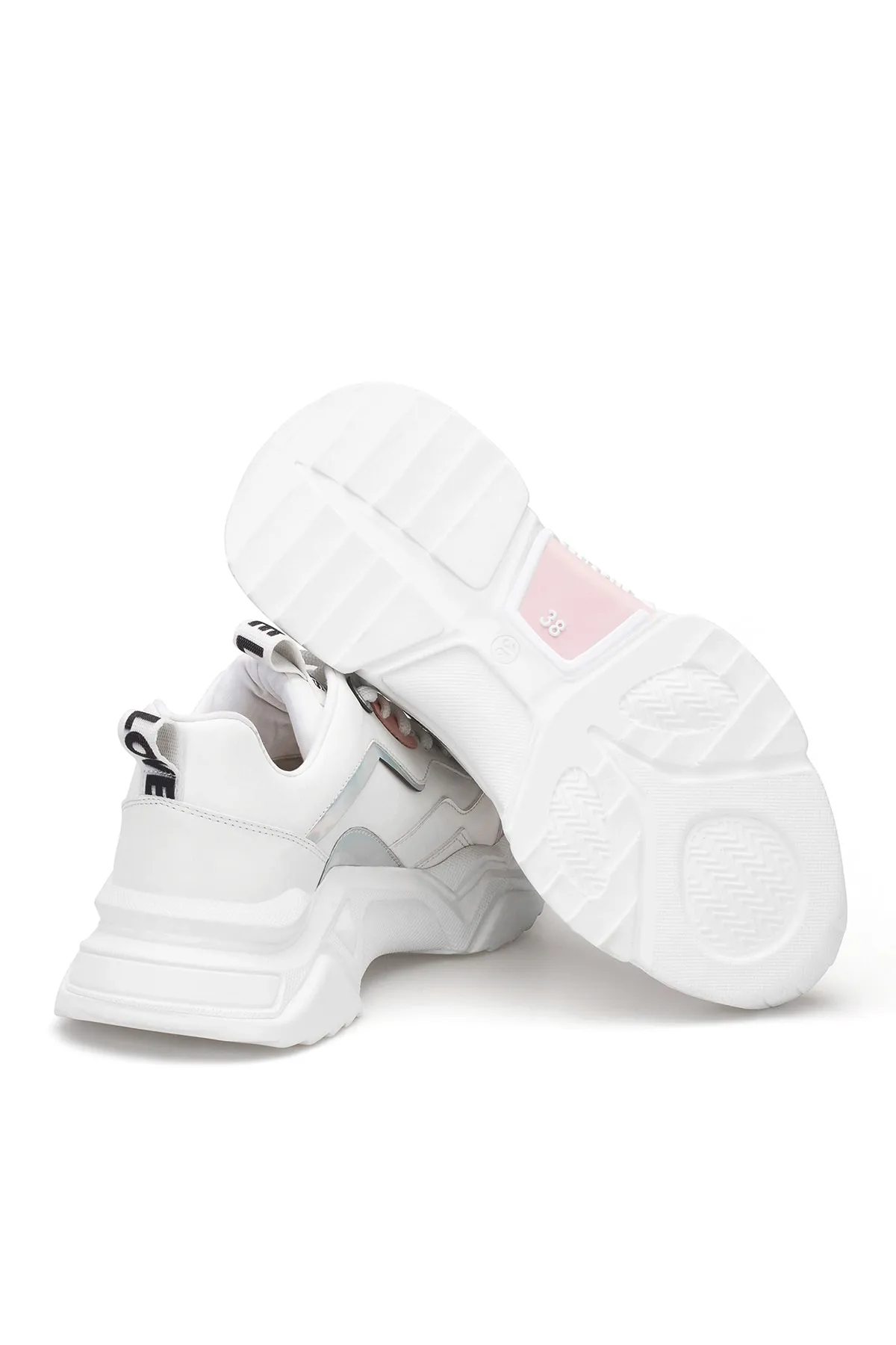 Kadın Sneaker - Beyaz Pudra - DS.PMD239K2110