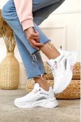 Kadın Sneaker - Beyaz Pudra - DS.PMD239K2110