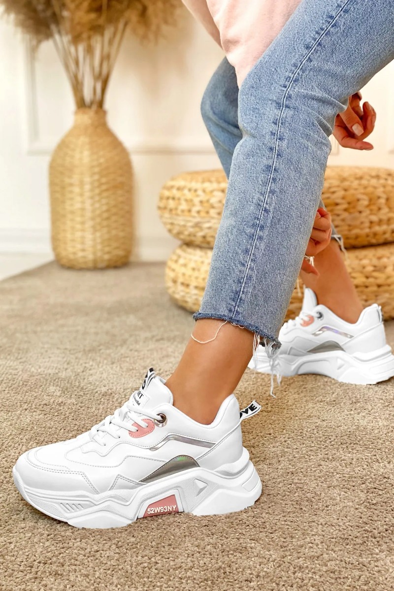 Kadın Sneaker - Beyaz Pudra - DS.PMD239K2110
