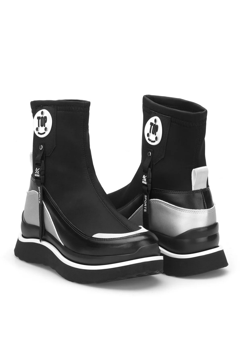 Kadın Bot - Siyah Beyaz - DS.TPG