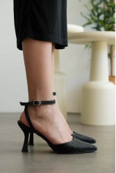 Kadın Topuklu Ayakkabı - 0004 - Siyah