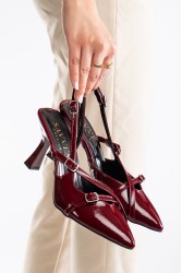 Kadın Topuklu Ayakkabı - Katrin - Kırmızı