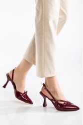 Kadın Topuklu Ayakkabı - Katrin - Kırmızı