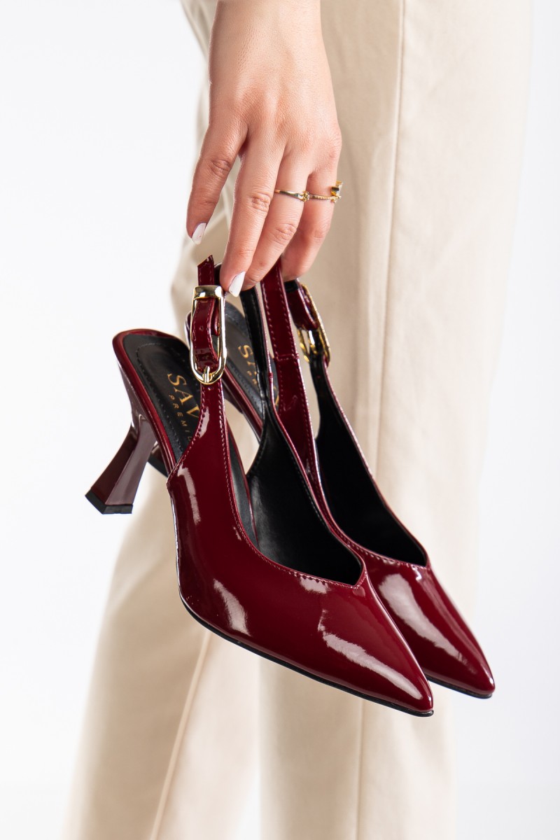 Kadın Topuklu Ayakkabı - Reya - Kırmızı