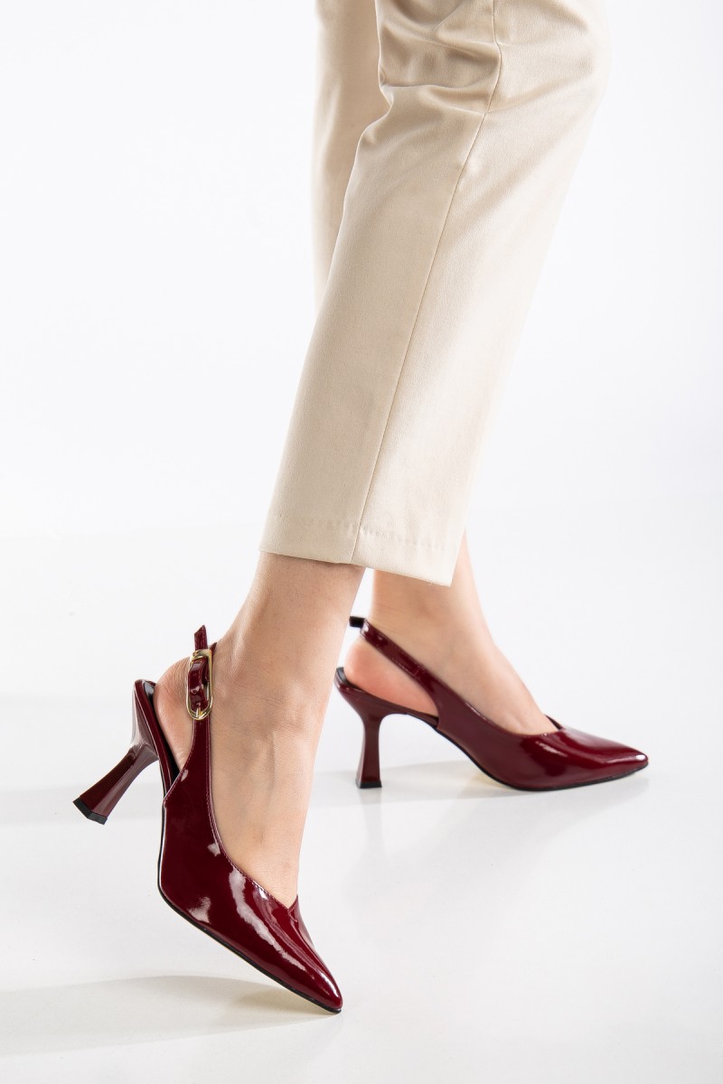 Kadın Topuklu Ayakkabı - Reya - Kırmızı