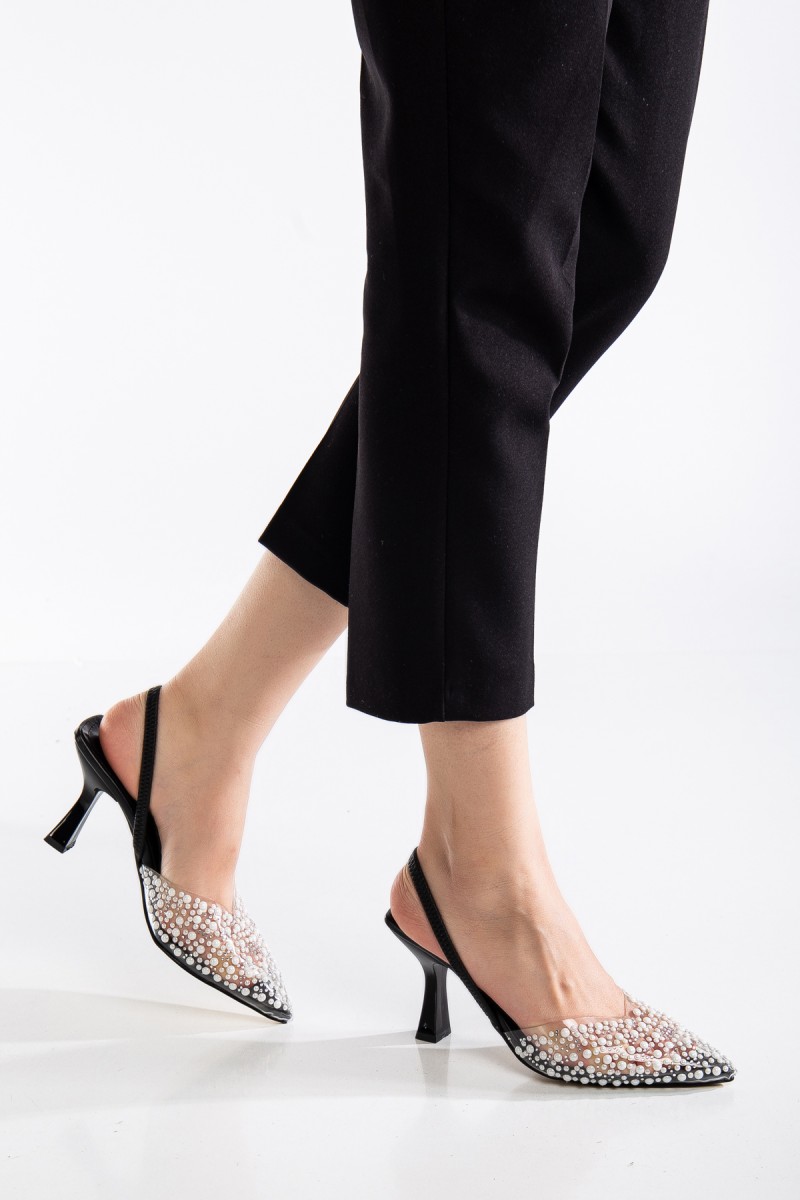 Kadın Topuklu Ayakkabı - Poppy - Siyah