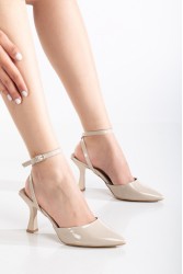 Kadın Topuklu Ayakkabı - Aster - Bej