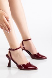 Kadın Topuklu Ayakkabı - Aster - Kırmızı