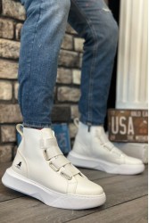 Erkek Bilekli Sneaker - Beyaz - 0142